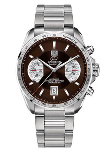 TAG Heuer Grand Carrera Calibre 17 RS 43 Stainless Steel / Brown / Bracelet